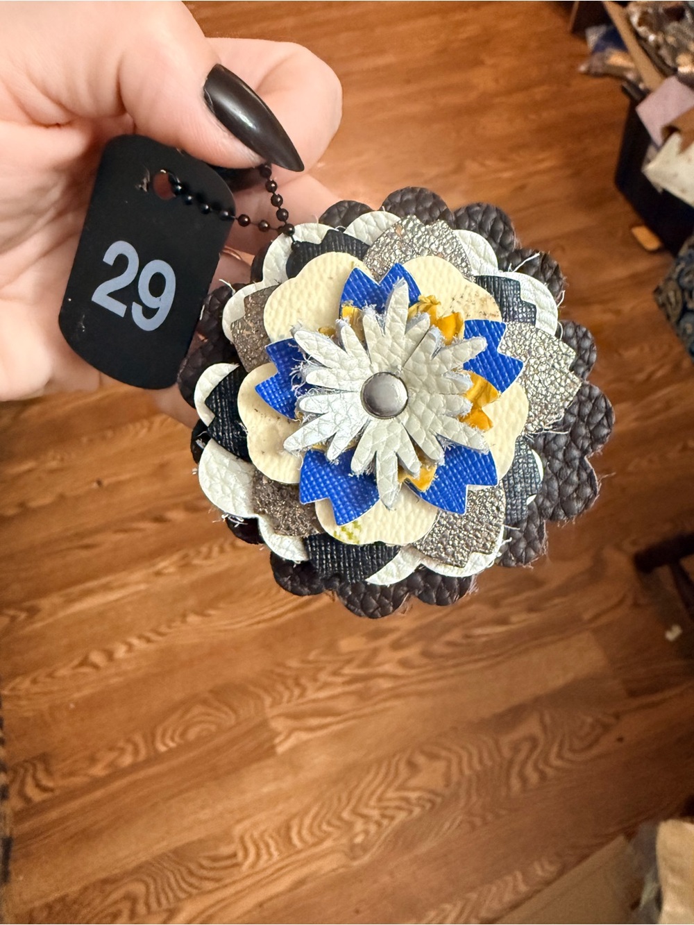 Handmade Floral Bag Charm